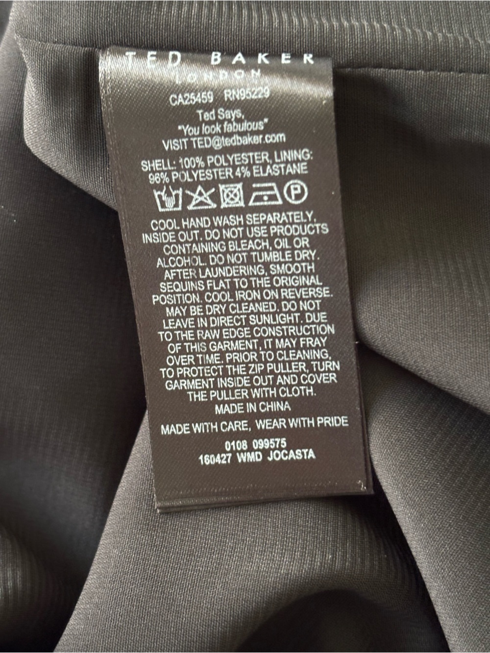 NEW Ted Baker London Jocasta stripe sequin mini cocktail dress Sz 2 (US 6) - Picture 7 of 16